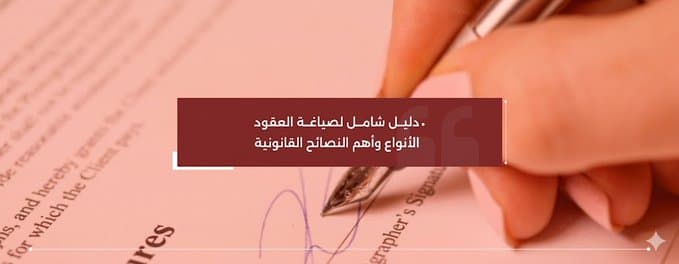 دليل شامل لصياغة العقود | الأنواع وأهم النصائح القانونية